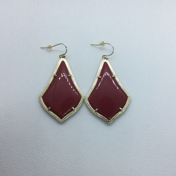 Jewelry - Alex Maroon Dangle Earrings